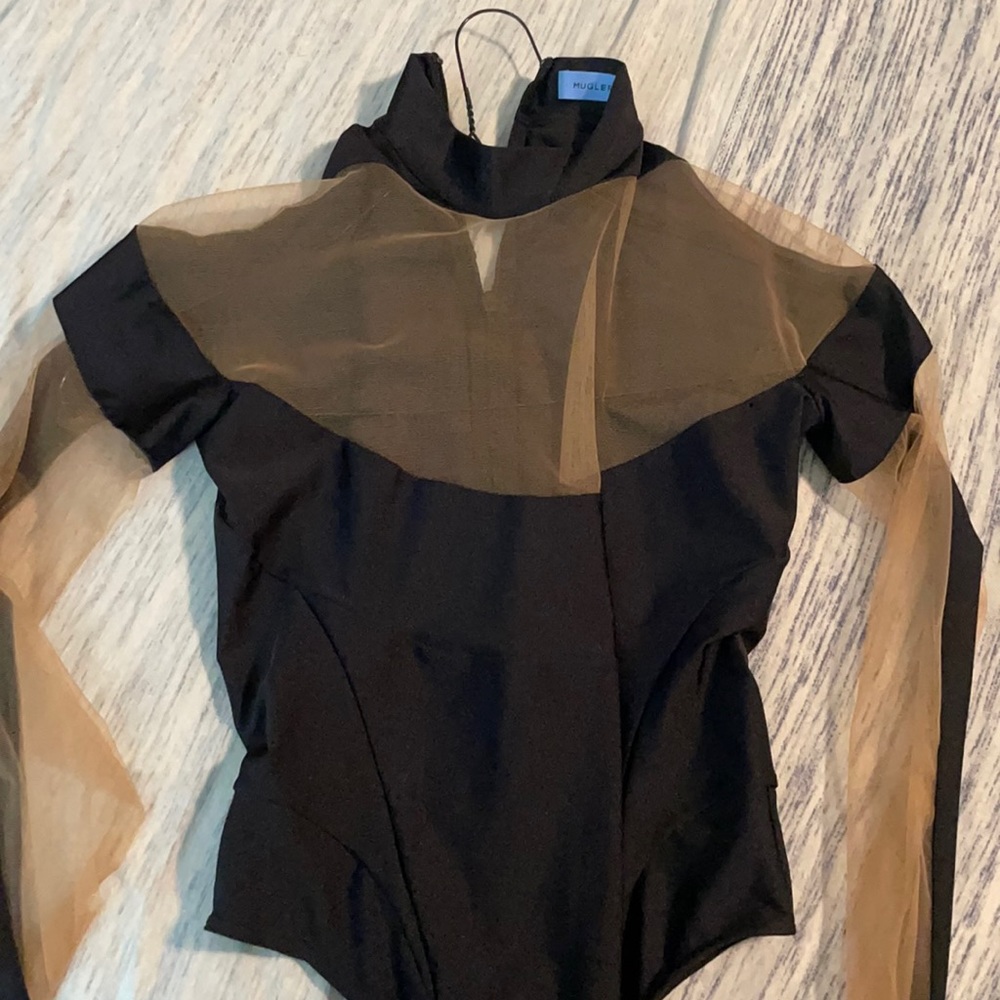 Mugler Mesh Top